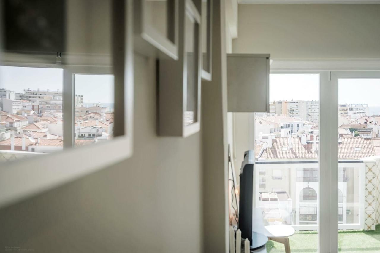 Lovely Lisboa Costa Da Caparica Seaview Apartment Bagian luar foto
